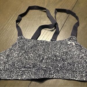 Under Armour Black and White Sports Bra